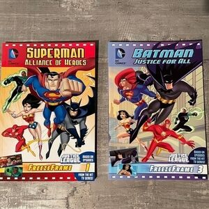 Justice League Freeze Frame Book Set 1 & 3 Superman Batman Comic Books